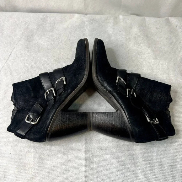 Dolce Vita Heeled Buckle Booties Black Size 9 - Picture 4 of 10